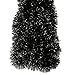 Fix Find Elegant Hanging Halloween Decor/Holiday Decorations Tinsel Garland 2.25-inches Thick x 15-feet - Black
