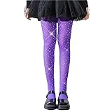LUCKELF Girls Glitter Tights, Soft Opaque Tights