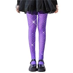 LUCKELF Girls Glitter Tights, Soft Opaque Tights
