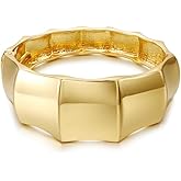 INENIMARTJ Gold Cuff Bracelets for Women Chunky Gold Bangle Bracelets Gold Wrist Cuffs Wrap Bracelet