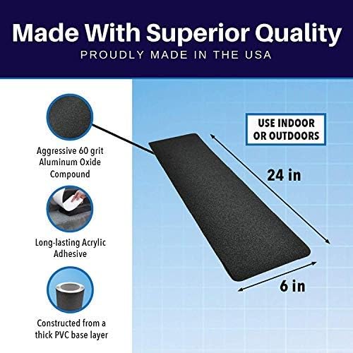 SlipDoctors Anti Slip Stair Tread Nosings in Black, Seam Roller Included, Pack of 5 Adhesive Non Slip Stair Treads - Image 5