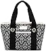 Sachi 11-161 Insulated Fashion Lunch Tote, Black and White Damask