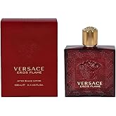 Versace EROS FLAME after shave 100 ml / 3.4 oz GLASS BOTTLE New In Box