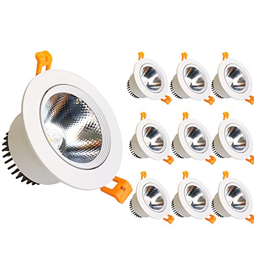 Lightingwill Led Downlight 9w Dimmable Natural White 4000k 4500k