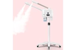 HSONBIUTY Professional Facial Steamer, 2 in 1 Facial Steamer with Hot&Cold Nozzle, Esthetician Face Steamer with Digital Display for Spa, Salon and Home Use