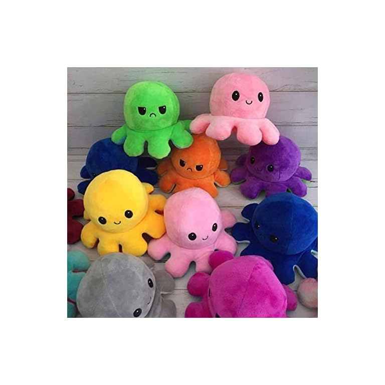 KUNSTIFY Plüschtier Oktopus Stimmungs Oktopus Kuscheltier Octopus