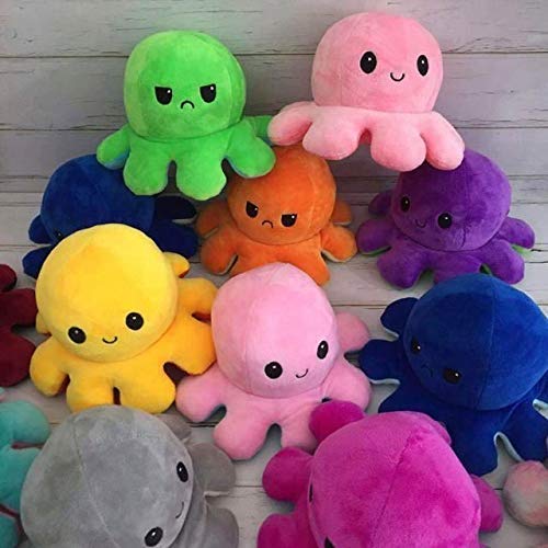 KUNSTIFY Plüschtier Oktopus Stimmungs Oktopus Kuscheltier Octopus plüschtier für Mädchen, für Frauen, für Kinder und die… – Bild 3
