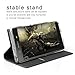 Sony Xperia XA1 Wallet leather Flip case, Feitenn Folio Flip PU leather Case with Stand Kickstand card slots holder Clear TPU Slim case cover For XA1 2017 [Not fit for XA] (Black)