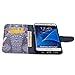 Samsung Galaxy S7 Edge Case,JinLi Printed Pattern Filio Wallet Cellphone Book Protective Cover Designed with Credit Card Slot and Money Holder and Kickstand for Hands Free video (elephant)