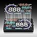Trainshow A8 Head Up Display 5.5'' OBD II Car Windshield HUD with Speed Fatigue Warning RPM MPH Fuel Consumption Multiple-Color Bright Speeding Warning