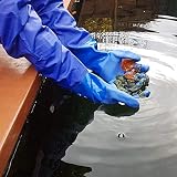 Pond H2O Long Full Arm Water Garden Gloves Latex Free Reusable Yard Pond view 3