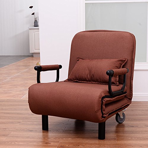 Folding Convertible Sofa Bed Arm Chair Sleeper Leisure Recliner Lounge Couch