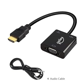 Conversor de HDMI a VGA con puerto de Audio, conector chapado en ...