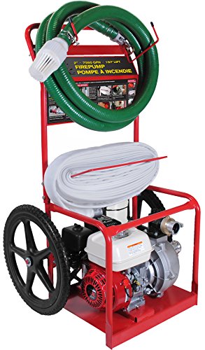 BE Pressure HPFC-2070R 2" Fire Fighting Cart, 126 GPM, 7 hp