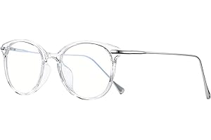 COASION Blue Light Blocking Glasses for Women Vintage Round Anti Blue Ray Computer Game Eyeglasses Small Face