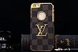 Bling Luxury Golden Frame Hard PC Snap On Back Case Cover for iPhone 6 4.7 inch - Pattern 5
