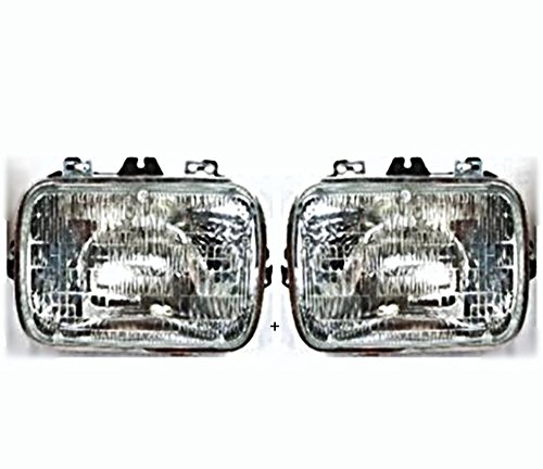 Sealed Beam Headlight Fits 96-15 Chevy Express, GMC Savana Van Left & Right Set