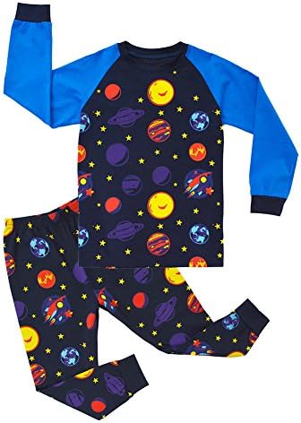 Toddler Boys Pyjamas 100 Cotton Long Snuggle Fit Sleepwear 2pcs Pyjama Set PJ 2-7 Years