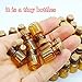 50pcs 0.6ml Dark Brown Cute Strong Miniature Glass Bottle with Corks Tiny Glass Bottles Small Bottles Great for Jewelry Making Altered Art, Miniature Art, Etc. by Dow