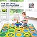 Eric Carle Interlocking Baby Play Mat, Very Hungry Caterpillar Foam Floor Tiles for Infants and Children, 52