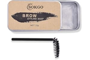 SOKGO Eyebrow Soap, 3D Brows Styling Soap, Transparent Long Lasting Natural Eyebrow Wax Eyebrow Gel