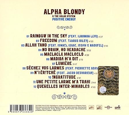 alpha blondy positive energy alpha blondy positive energy