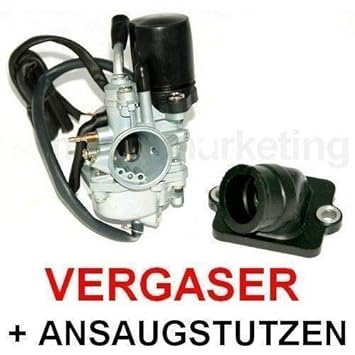 Unbranded Sport VERGASER 17,5mm E-Choke ANSAUGSTUTZEN für Piaggio SFERA NSL RST 2TAKT 50