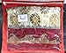 Jaanvi fashion Women's Bhagalpuri Cotton Printed Saree Free Size Beige