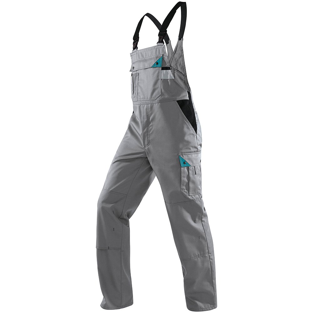 Kubler 10855803-9065-46 Size 46 "Brand X" Dungarees - Grey/Green