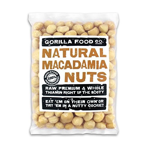 Gorilla Food Co. Raw Macadamia Nuts Whole (New Hawaiian Crop - Style 1) Unsalted 8oz Resealable Bag - 1 Pack - Thumbnail 2