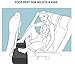 Inflatable Travel Foot Rest Pillow - Travel Bed with Adjustable Heights for Kids During Long Flights. Leg Rest Pillow for Cars,Trains, or Office. Includes Free Travel Activity Cards.