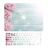 TOP CASE - 2 in 1 Bundle Graphics Rubberized Hard Case + Keyboard Cover Compatible with Apple MacBook Pro 15