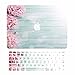 TOP CASE - 2 in 1 Bundle Graphics Rubberized Hard Case + Keyboard Cover Compatible with Apple MacBook Pro 15