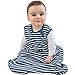 Woolino Merino Wool and Organic Cotton Baby Sleep Bag - 4 Season Classic Sleep Sack for Baby - Two-Way Zipper Sleeping Bag for Baby and Toddler - 6-18 Months - Navy Blue