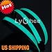 lychee®3 Ft 1M 1M Neon Glowing Strobing Electroluminescent Robbin El Tape Belt EL Wire Rope with Battery Pack for Cosplay Decoration Bruning Festival (3Ft, Green)