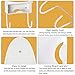 Wall Mounted Iron Rest, FOME PBT Plastic Heat Resistant Hanging Iron Holder Ironing Board Holder Wall Mount with Steel Hooks Iron Board Hanger Iron Board Organizer11.6x5.2IN