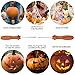 Halloween Pumpkin Carving Kit, G-TING 4 Piece Sturdy Stainless Steel Tool with 10 Pcs Pumpkin Carving Pattern Halloween Professional Pumpkin Stencils Kit or Jack-O-Lanterns