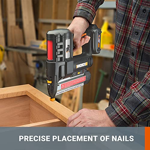 WORX 20V Cordless Brad Nailer WX840L.3 2in1 Cordless Nail Gun