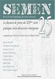 Le  discours de presse au XIXème siècle
