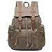 Hynes Eagle Vintage Canvas Leather Backpack Travel Rucksack 19 Liter