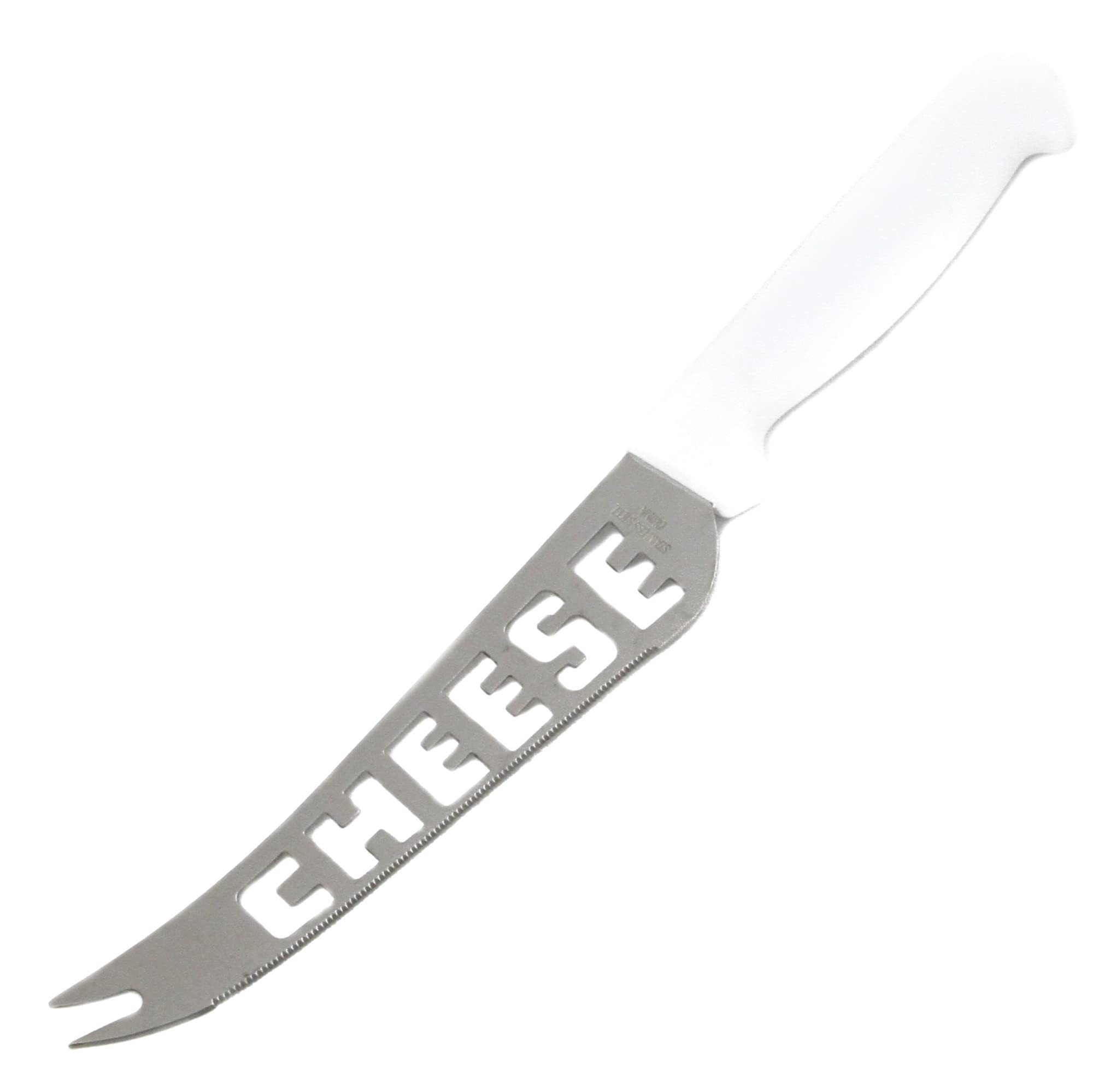 Photo 1 of Chef Craft Classic Stainless Steel Blade Cheese Knife with Plastic Handle, 9.5 inch blade, White