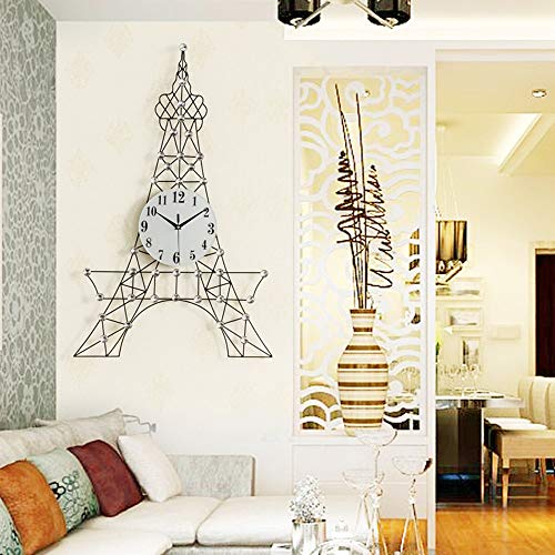HYH European Creative Living Room Wall Clock Tower Tuba Mute Quartz Clock Simple and Stylish Table Clock 54 85cm Beautiful Life