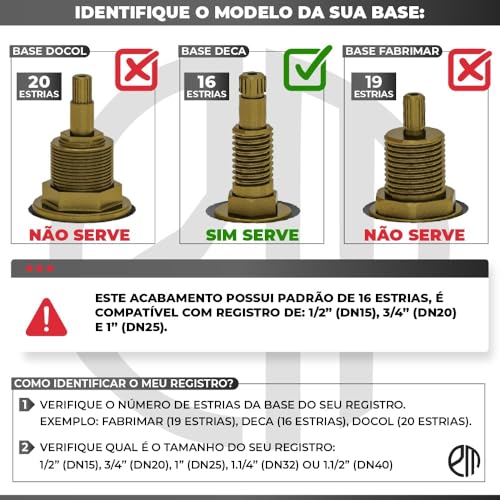 Acabamento Registro Quadrado Cruzeta Preto Chuveiro Padrão Deca