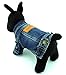 SMALLLEE_LUCKY_STORE Pet Small Dog Cat Clothes Classic Denim Jacket Coat Male Costume Blue S