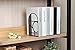 NEUN WELTEN Unique Office Bookends - Modern Brand Design Metal Book Ends for Large and Tall Books (Black)