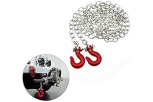 Share Goo Mini Metal Trailer Hook & Chain Compatible with 1/10 RC4WD D90 Axial SCX10 RC Crawler Car Truck