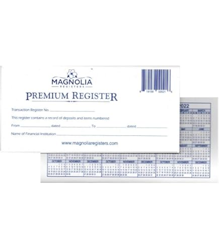 Large Print Check Register - 5 Pack With 2017-2019 Calendars - View #7