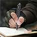 2PCS Tactical Pen for Self Defense Key Chain, Practical Multitool, Glass Window Breaker, Bottle Opener, Great Pen Writes Smoothly, Ink Cartridge Refills, Shirt Pocket Clip, Easy to Use