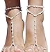 Bellady 2 Pcs Womens Beach Imitation Pearl Barefoot Sandal Foot Jewelry Anklet Chain