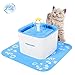 Happypapa 2.5L Automatic Cat and Dog Flower Water Fountain Ultra Quiet Drinking Pet Fountain Encourages Cats and Dogs to Drink More to Stay Healthy and Hygienic (2.5L Cat & Dog Fountain)